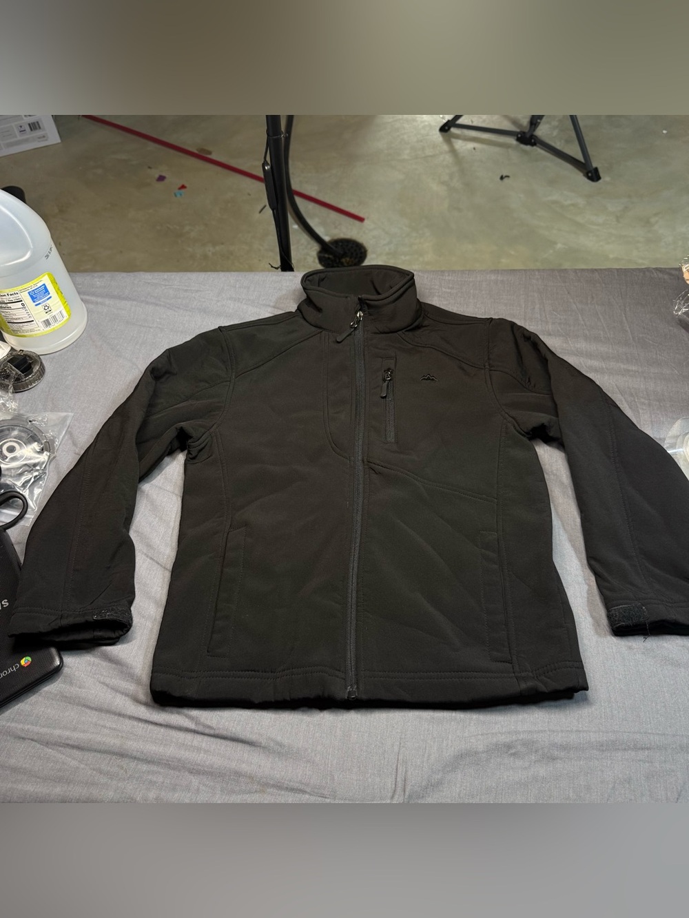 Snozu Black Youth Softshell Performance Jacket
